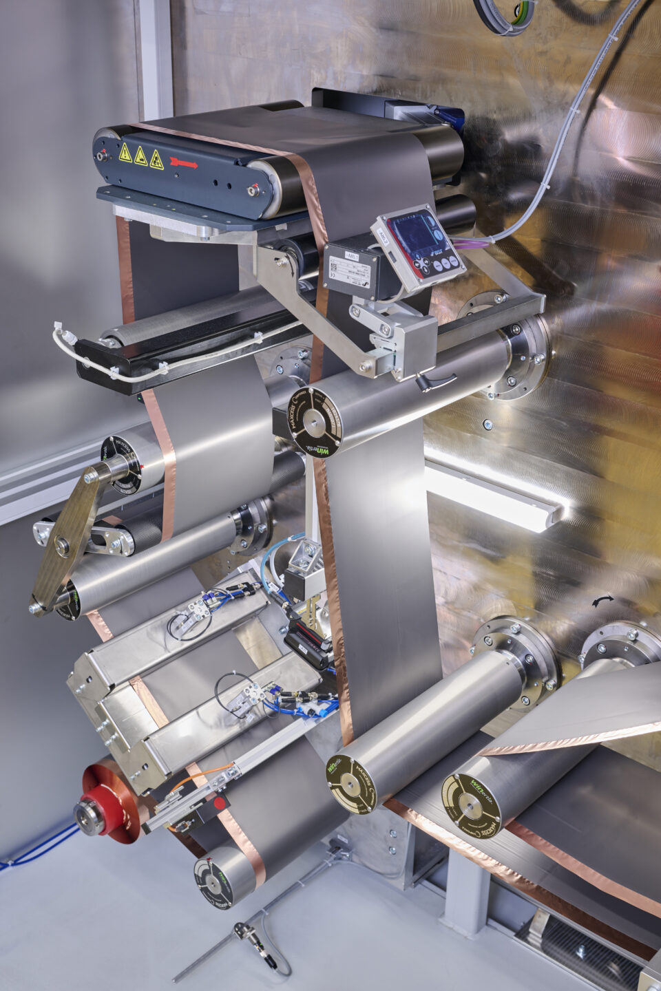 Sicht auf Abwicklung im Lasernotcher