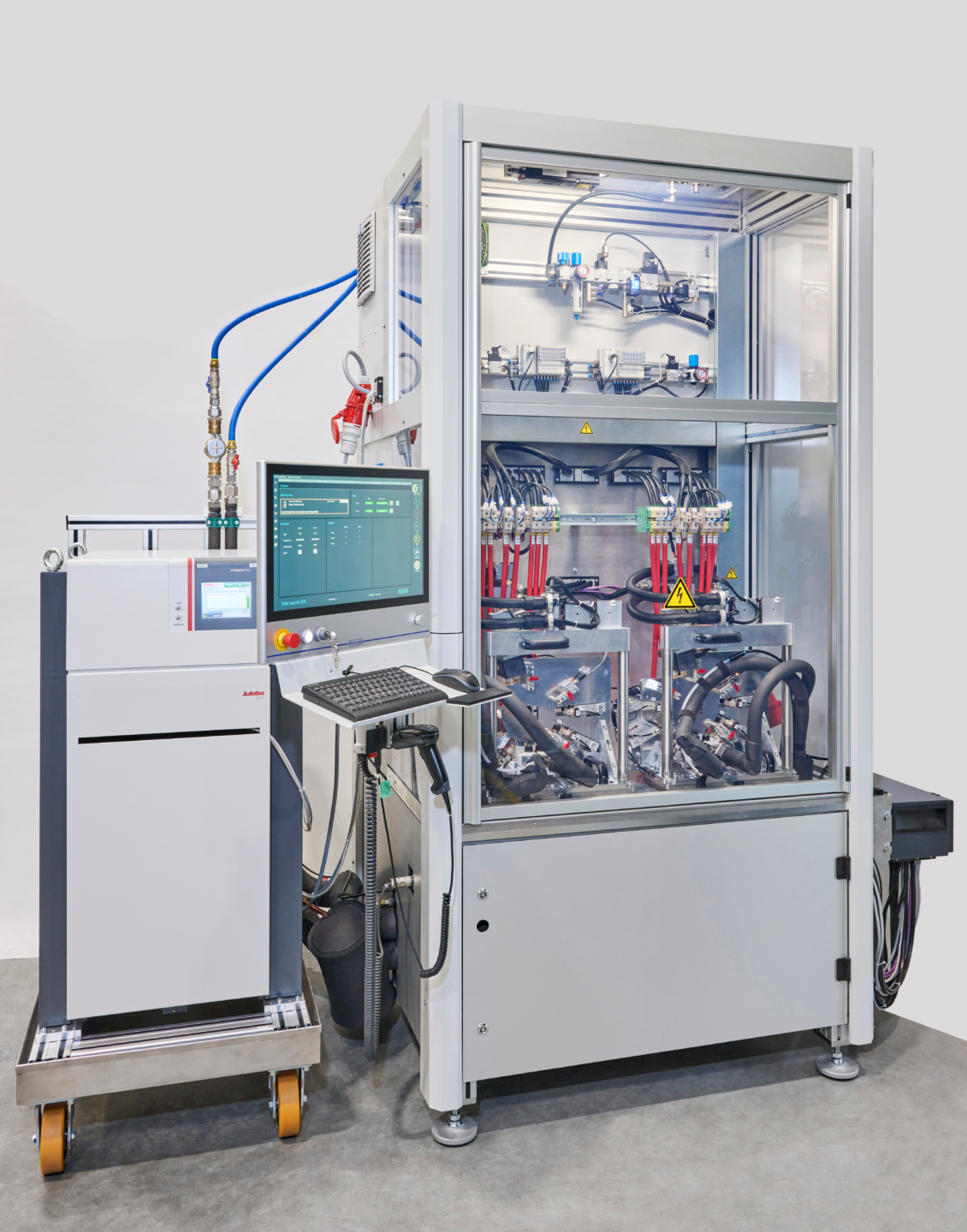 Ansicht auf Prüfstand für Inverter